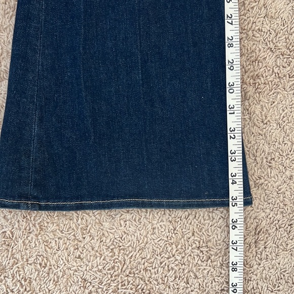 L'AGENCE Bell High-Rise Flare Marty Women Sz 30 Indigo bell Bottom Stretch Jeans - Picture 7 of 10